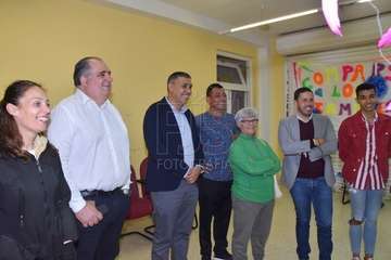 Visita de apyo a los grupos murgueros de Telde (Foto Francisco Javier Santana)